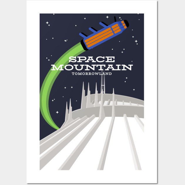 Space Mountain Wall Art by parkhopperapparel